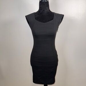 Express Black Sleeveless Bodycon Mini Dress